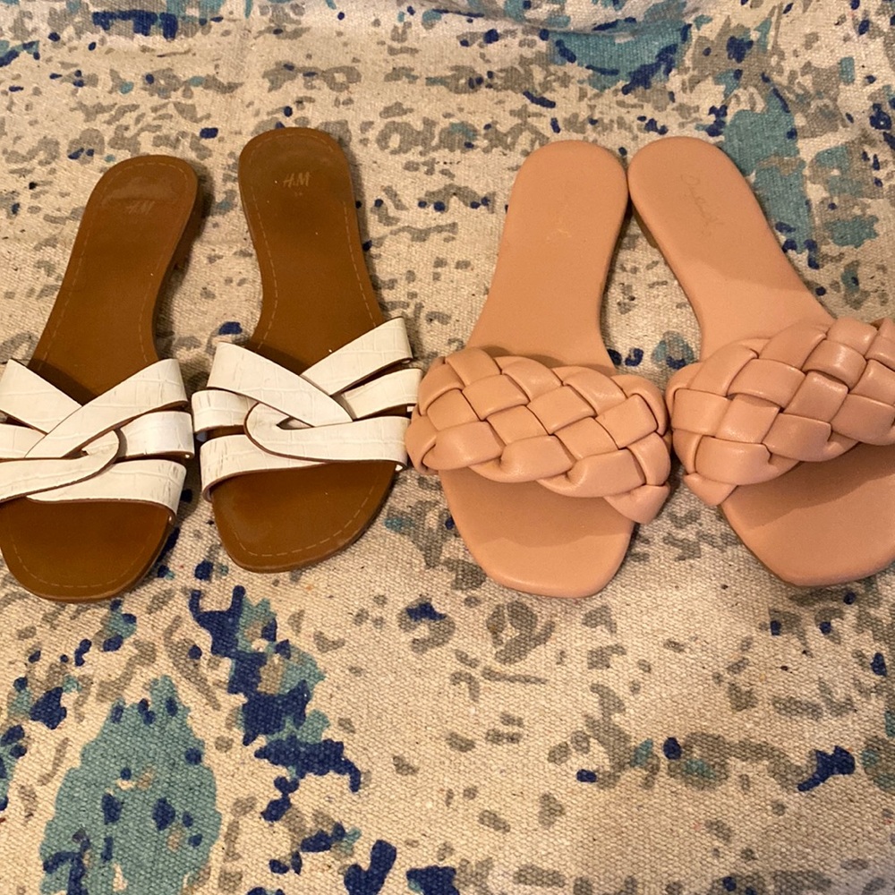 Two pair shoes good condition